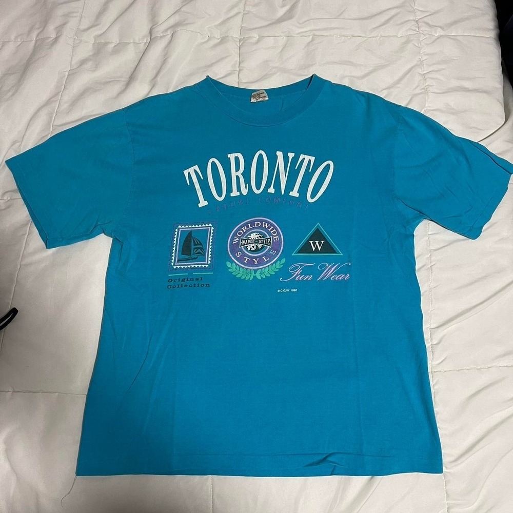 Vintage 1990‎ Toronto single stitch graphic tee L
